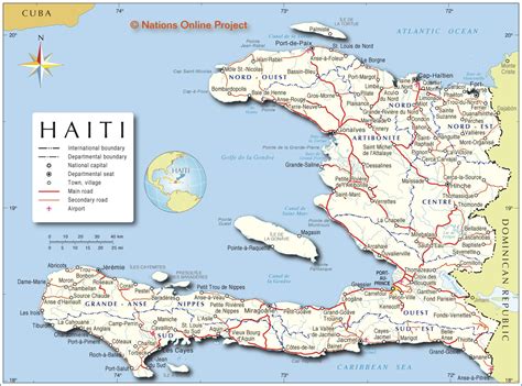 MAP Haiti On A World Map